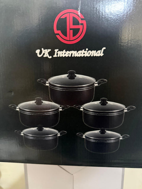 Nonstick Cooking Pot Set (5 Pieces) with Lids 20 cm  22 cm 24 cm 26 cm 28 cm